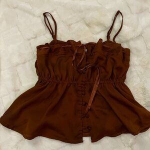 American eagle, tank top, button up, lace trim top